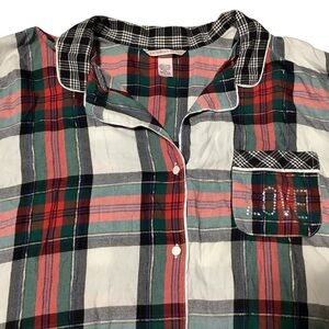 VICTORIA'S SECRET Bling Button Down Nightshirt - Size L